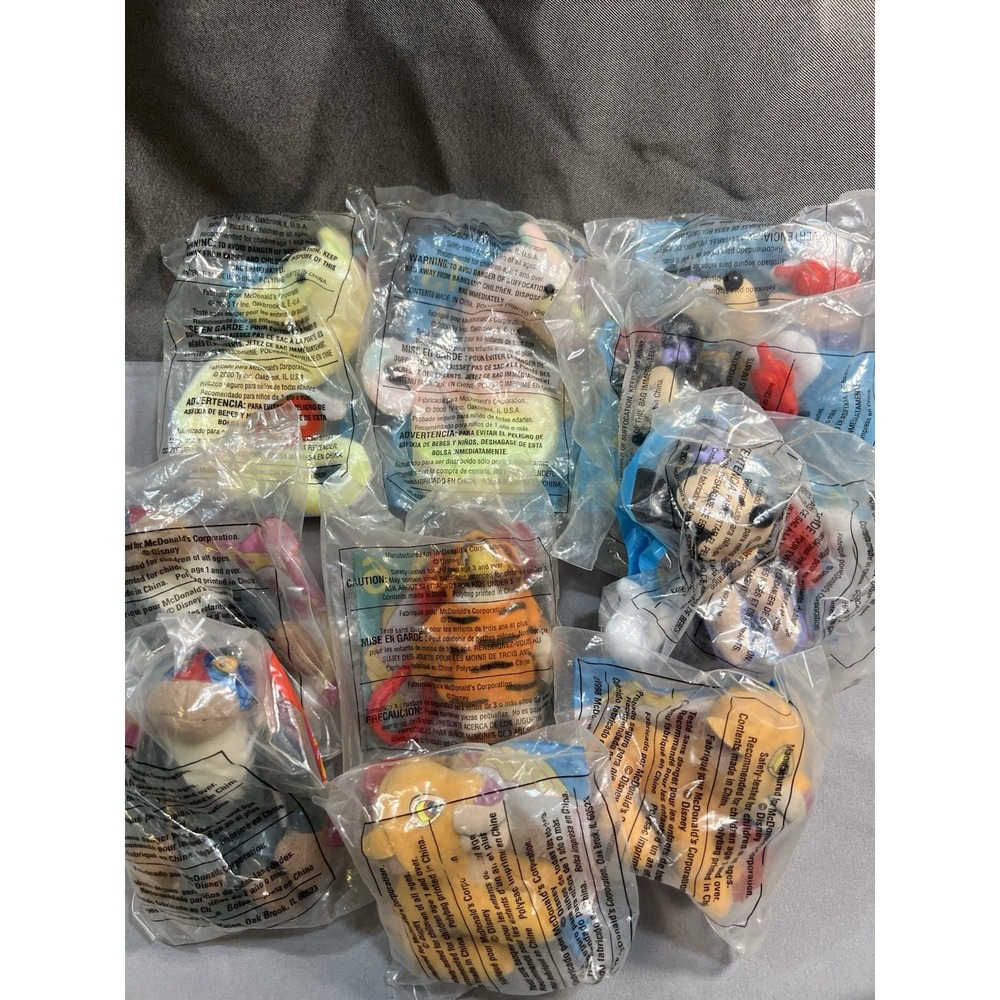 10 PC MCDONALDS SOFT MIXED TOY LOT (2588)